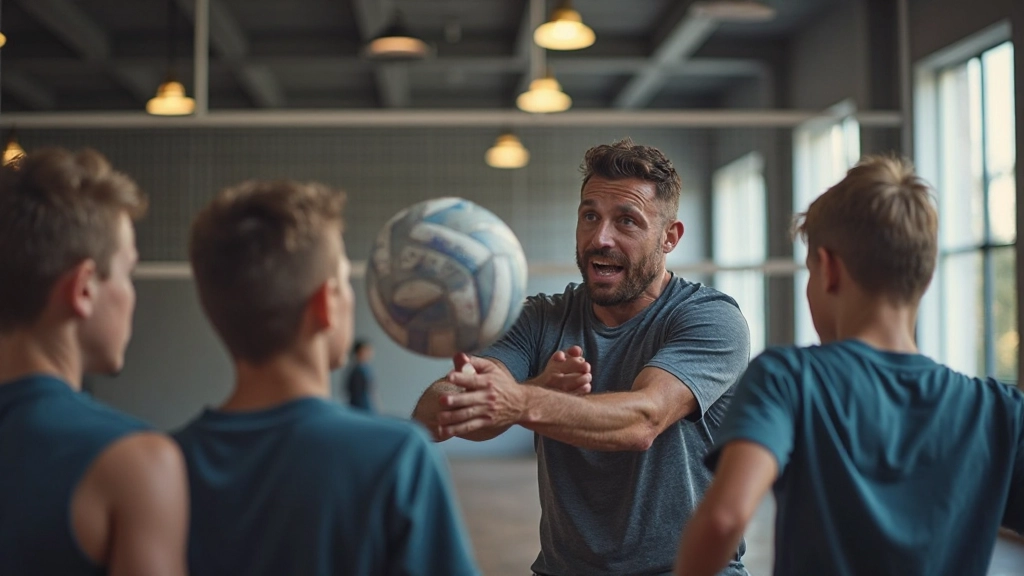 صورة توضيحية لتقنيات الإرسال القوي والدقيق في الكرة الطائرة